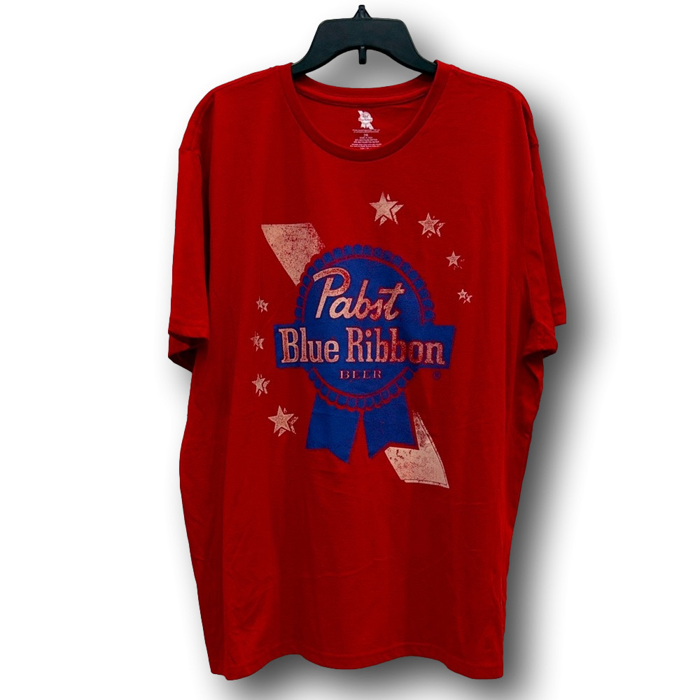Pabst Blue Ribbon Beer USA Patriotic Graphic T-Shirt - Size XXL - NWT